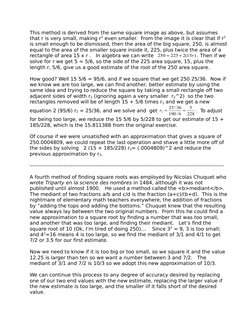 This method is derived from the same square image as above, but assumes 
that r is very small, making r2 even smaller.  From