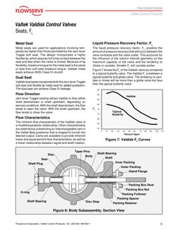 5
Valtek Valdisk Control Valves
Flowserve Corporation, Valtek Control Products, Tel. USA 801 489 8611
Shaft Bearing
Shaft