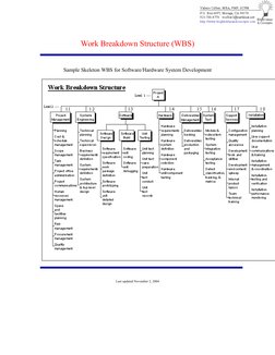 Work Breakdown Structure | PDF | Project Management | Business