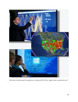 Flextronics International Ltd employees working on Flex Pulse, supply chain visualization tool 1.
10
