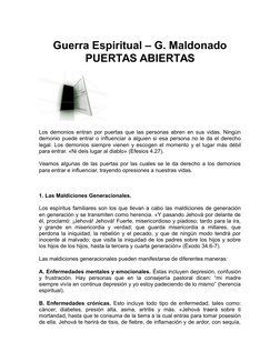 Puertas Abiertas a los Demonios | PDF | Demonios | Brujería