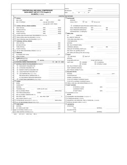 API 617 Data Sheet for Compressors | PDF | Anti Lock Braking System | Gases
