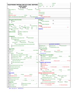 API 673 Centrifugal Fan Data Sheet | PDF | Electric Motor | Pump