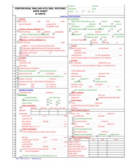 API 673 Centrifugal Fan Data Sheet | PDF | Electric Motor | Pump