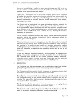 SECTION 15010 -BASIC MECHANICAL REQUIREMENT 
 
 
 
 
 
 
 
Page 8 of 16                                     
interpreted as e