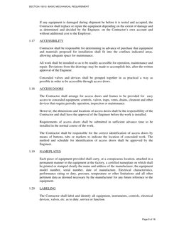 SECTION 15010 -BASIC MECHANICAL REQUIREMENT 
 
 
 
 
 
 
 
Page 9 of 16                                     
 
If any equipme