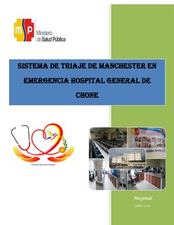Hospital 
Julio 2015 
 
Sistema de triaje de manchester en 
emergencia