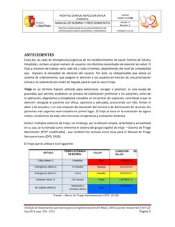HOSPITAL GENERAL NAPOLEON DAVILA 
CORDOVA 
 
CODIGO 
HGNDC-GC-PEM  
 
MANUAL DE NORMAS Y PROCEDIMIENTOS 
Versión :1 
Revi