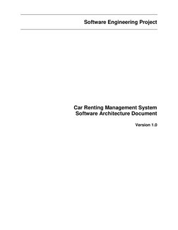 Car Rental Management System Architecture | PDF | Use Case | Software ...