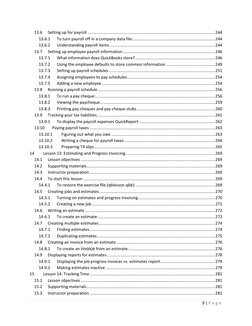 9 | 
 
P a g e
 
13.6 
Setting up for payroll ...............................................................................