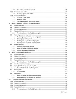 6 | 
 
P a g e
 
7.10.1 
Generating reminder statements .....................................................................