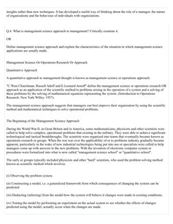 insights rather than new techniques. It has developed a useful way of thinking about the role of a manager, the nature 
of or