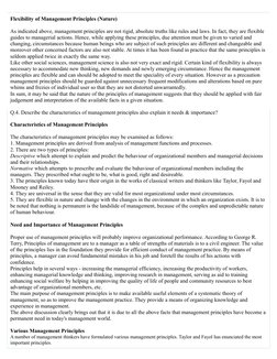 Flexibility of Management Principles (Nature)
As indicated above, management principles are not rigid, absolute truths like r