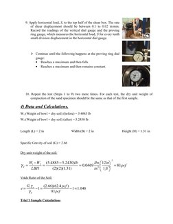 Direct Shear Test Lab Report.pdf Direct Shear Test Lab Report | PDF | Teaching Methods & Materials ...