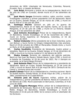 diciembre  de  1830.  Libertador  de  Venezuela,  Colombia,  Panamá,
Ecuador, Perú, y creador de Bolivia.
12.
Luis Brion Almi