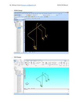 AVEVA E3D and PDMS User Manual | PDF | Teaching Methods & Materials ...