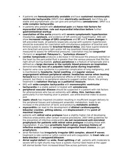 
if patients are hemodynamically unstable and have sustained monomorphic
ventricular tachycardia (SMVT) then electrically ca