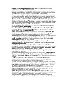 
digoxin and furosemide/loop diuretics reduce congestive heart failure 
symptoms but do not improve survival.

patients wit