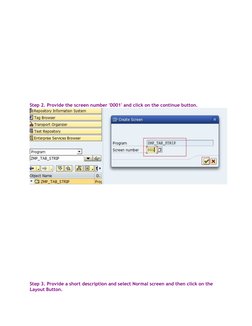 How To Create Tabstrip Using Module Pool Tab Strip Control in Module Pool ABAP | PDF | String (Computer Science ...