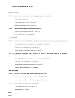 SEGUNDA PRUEBA PRESENCIAL (2ª PP)  
  
FEBRERO Y MARZO 
TEMA 7.     Estrés, trastornos de síntomas somáticos y ansiedad a la