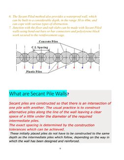Secant Piled Wall Construction Guide | PDF | Deep Foundation ...