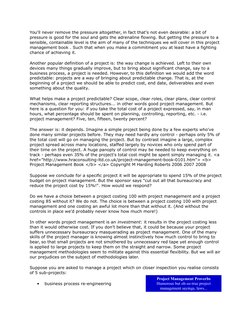 You'll never remove the pressure altogether, in fact that's not even desirable: a bit of 
pressure is good for the soul and g