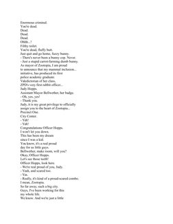 Zootopia Script | PDF