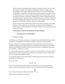 Mecanismos de Ajuste en Balanza de Pagos | PDF | Tipo de cambio ...