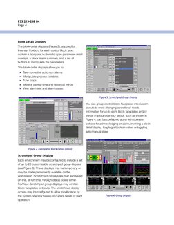PSS 21S-2B8 B4
Page 4
   
Block Detail Displays
The block detail displays (Figure 2), supplied by 
Invensys Foxboro for each