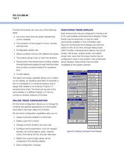 PSS 21S-2B8 B4
Page 6
   
FoxView trend areas can have any of the following 
fields:
 Up to four trend lines per graph repre