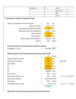 Steel Column Cap Plate Design Example | PDF | Stress (Mechanics) | Beam ...
