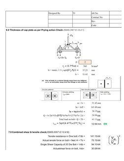 Steel Column Cap Plate Design Example | PDF | Stress (Mechanics) | Beam ...