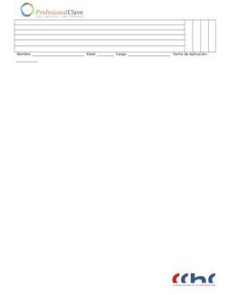 Nombre: _______________________________  Edad: __________  Cargo: _________________________   Fecha de Aplicación: 
________