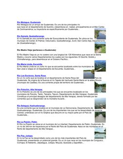 Río Motagua, Guatemala (http://www.deguate.com/artman/publish/geo-rios/rio-motagua-guatemala.shtml)
Río Motagua es un arroyo