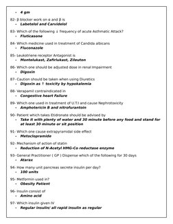 HAAD Exam Questions Collection | PDF | Pharmaceutical Drug | Pneumonia