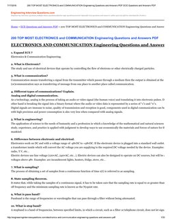 ECE Interview Questions and Answers PDF | PDF | Modulation | Channel ...