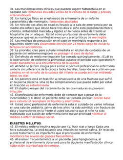 34. Las manifestaciones clínicas que pueden sugerir hidrocefalia en el 
neonato son fontanelas elevadas venas de la cabeza de