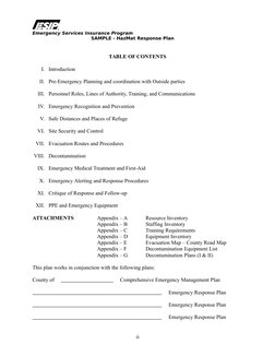HazMat Emergency Response Plan Sample | PDF | Dangerous Goods | Emergency