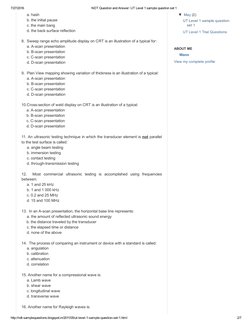 UT Level 1 Sample Questions Set 1 | PDF | Waves | Reflection (Physics)