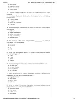 UT Level 1 Sample Questions Set 1 | PDF | Waves | Reflection (Physics)