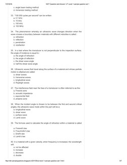 UT Level 1 Sample Questions Set 1 | PDF | Waves | Reflection (Physics)