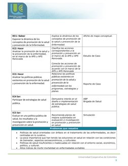 Universidad Cooperativa de Colombia                    
3 
 
EC1: Saber 
Exponer la dinámica de los 
conceptos de p