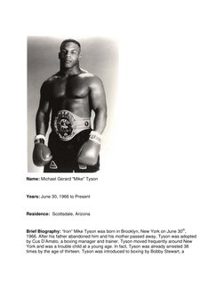 Vintage Boxing Newspaper One More Round 1996 Mike Tyson De La
