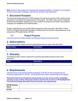 Technical Design Document Template | PDF | Data Model | Specification ...