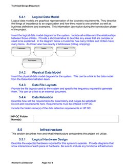 Technical Design Document Template | PDF | Data Model | Specification ...