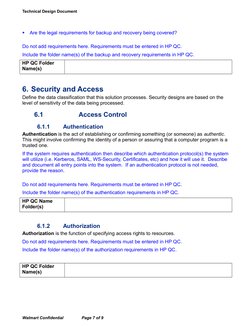 Technical Design Document Template | PDF | Data Model | Specification ...