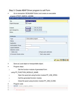 Creating SAP Adobe Forms in ABAP | PDF | Subroutine | System Software