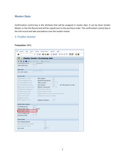 SAP Confirmation Control Key Setup Guide | PDF | Procurement | Receipt
