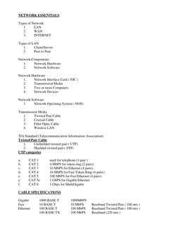 CCNA Networking Essentials Guide | PDF | Computer Network | Internet ...
