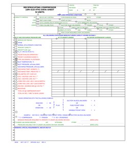 API 618 Reciprocating Compressor Data Sheet | PDF | Piston | Cylinder ...
